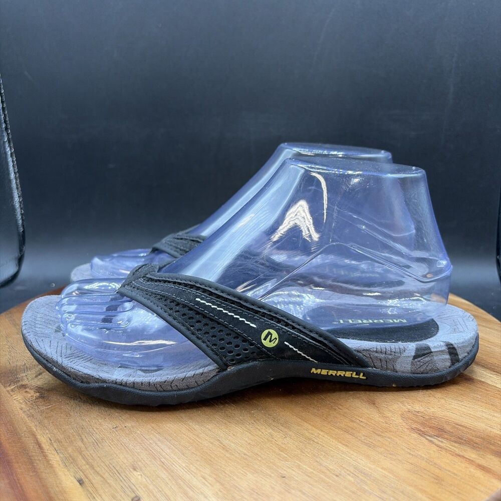Merrell Lorelei Women's Size 7 Thong Sandals Black Flip Flops #J89220 Shoes
